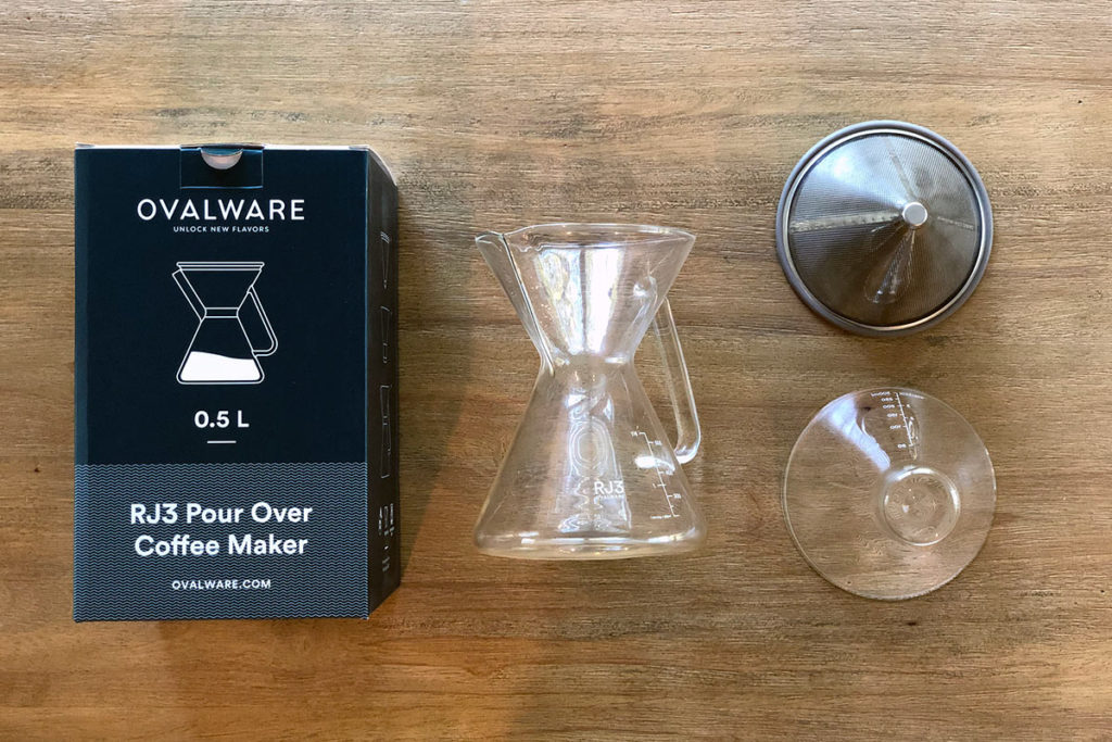 Ovalware RJ3 Pour Over Coffee Maker (with filter)