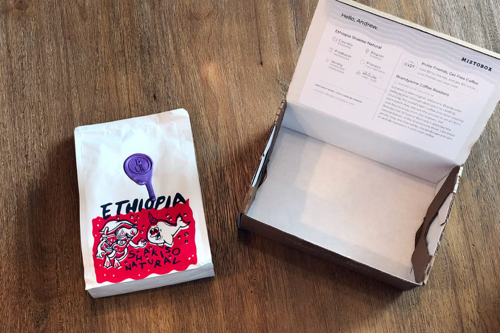 Brandywine Coffee Roasters' Ethiopia Shakiso Natural - via Mistobox