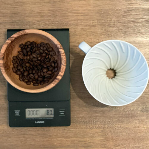 Equipment needed to brew the Hario v60 pulse pour brew recipe