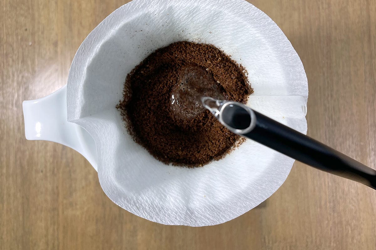 Making pour over coffee