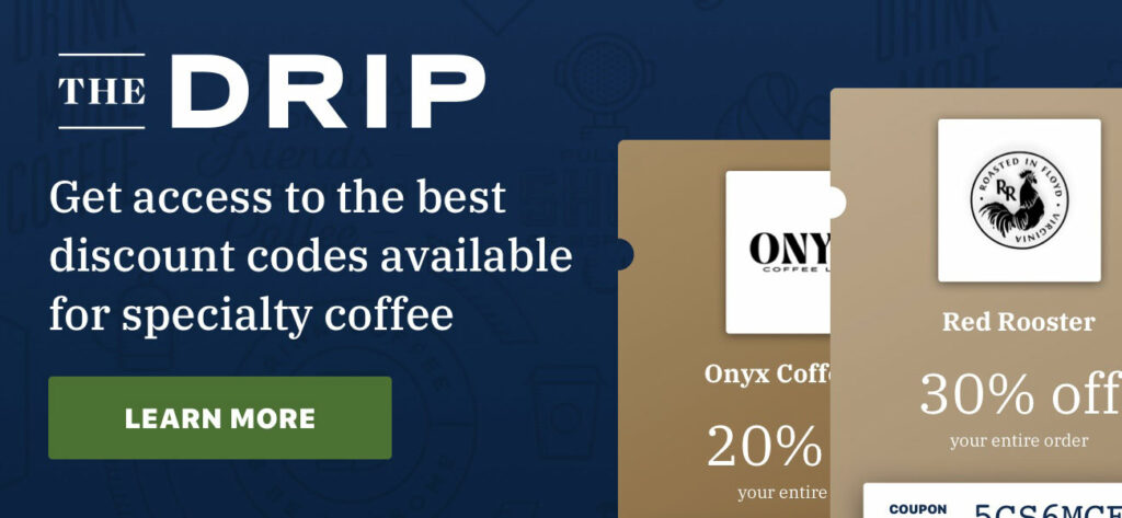 Get access to the best discount codes available  for specialty coffee