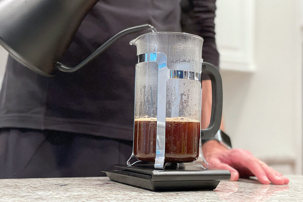 Brewing French Press coffee
