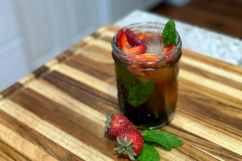 Strawberry Mojito Cold Brew Cocktail