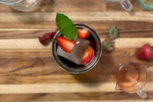 Strawberry Mojito Cold Brew Cocktail