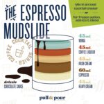 The Espresso Mudslide cocktail infographic