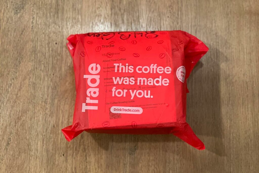 Trade Coffee packaging