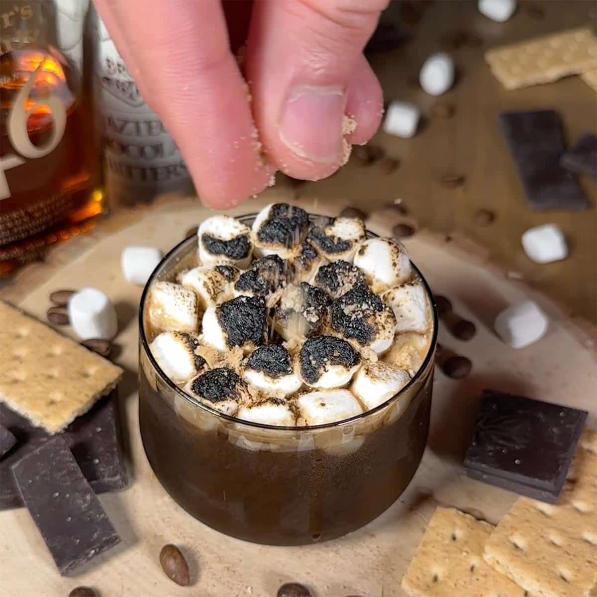 Step 8 - S'mores Mocha Old Fashioned