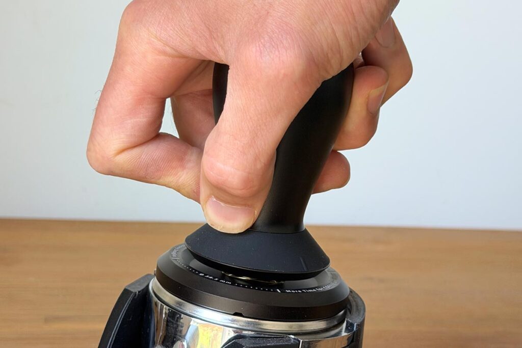 Timemore Flow Self-Leveling Tamper with ergonomic handle