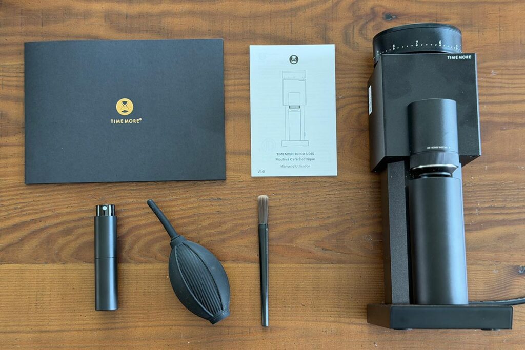 Timemore Bricks 01S grinder - what's in the box